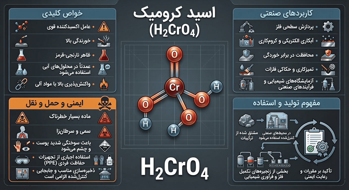 اطلاعات کلی از اسید کرومیک